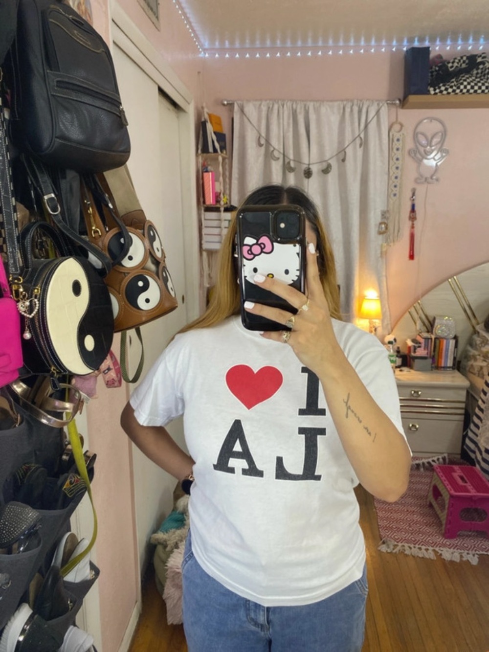 White "I ♥ LA" Kids Graphic Tee